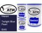 Preview: Nissan, Twilight Blue Pearl, BW5: 500ml Lackdose + 500ml Klarlack + 250ml Härter - Set, von ATW Autoteile West.